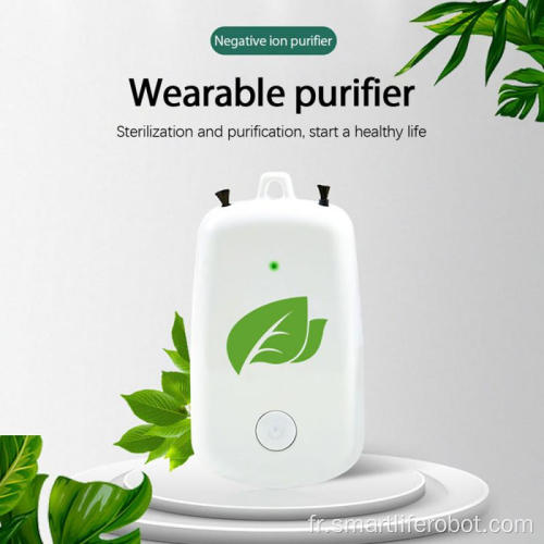 Mini purificateur d&#39;air portable intelligent pour bureau à ions négatifs